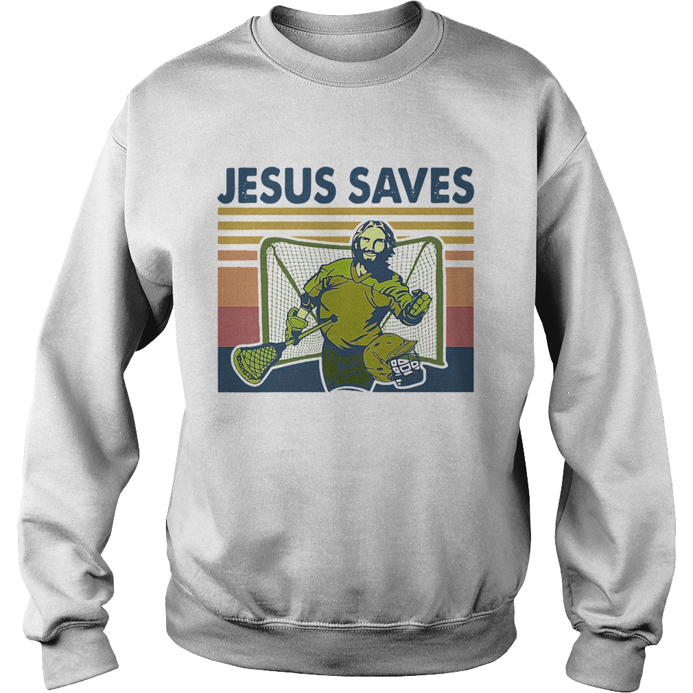 Jesus Saves Vintage Retro Sweatshirt