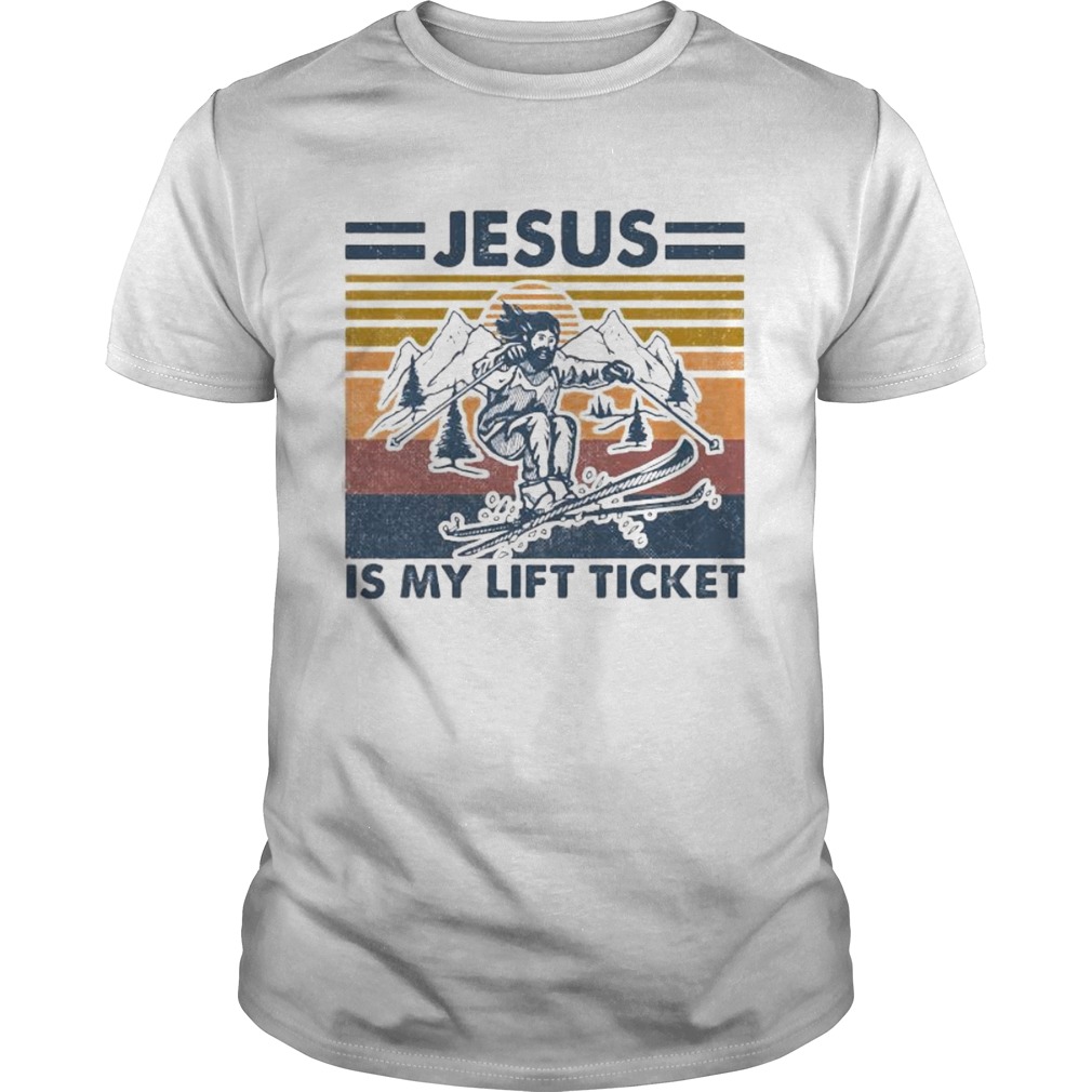 Jesus is my lift ticket vintage retro shirt