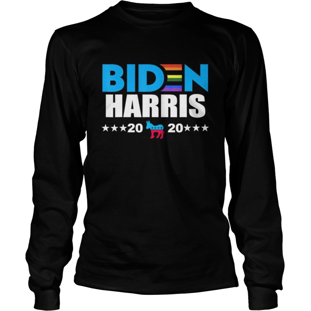 Joe Biden 2020 Biden Harris Rainbow Gay Pride LGBT Long Sleeve