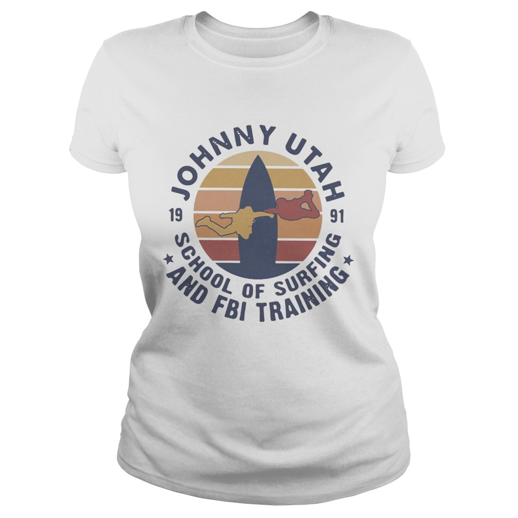 Johnny Utah School Of Surfing And FBI Training Vintage Classic Ladies