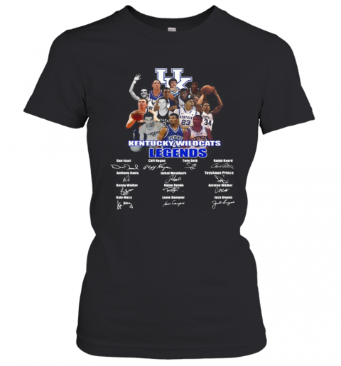 Kentucky Wildcats Legends Basketball Players Signatures T-Shirt Classic Women's T-shirt
