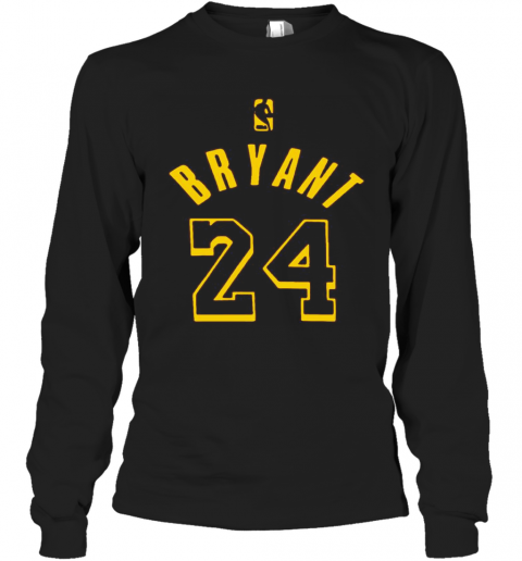 Kobe Bryant 24 Nba Basketball Logo T-Shirt Long Sleeved T-shirt 