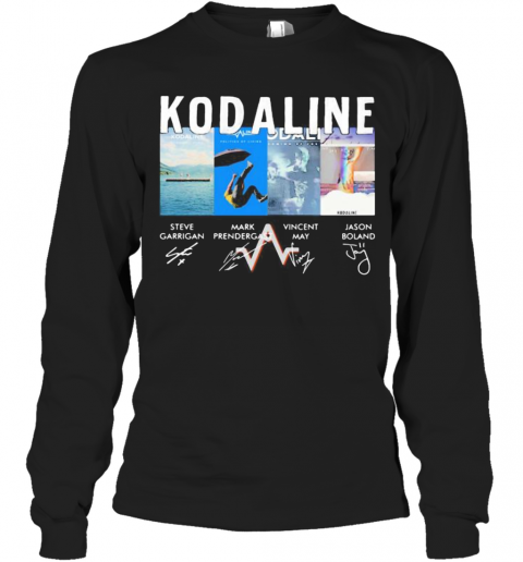 Kodaline Band Members Signatures T-Shirt Long Sleeved T-shirt 