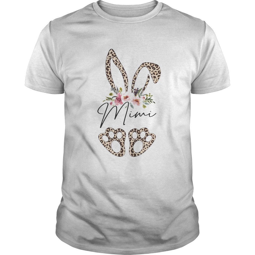 Leopard Bunny Mimi Easter Day Rabbit Eggs Flower Floral shirt