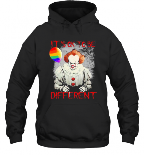 Lgbt Halloween Pennywise It'S Ok To Be Different T-Shirt Unisex Hoodie