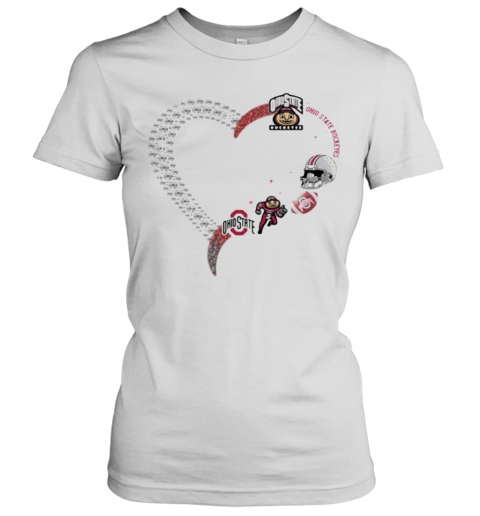 Love Ohio State Buckeyes Football T-Shirt Classic Women's T-shirt