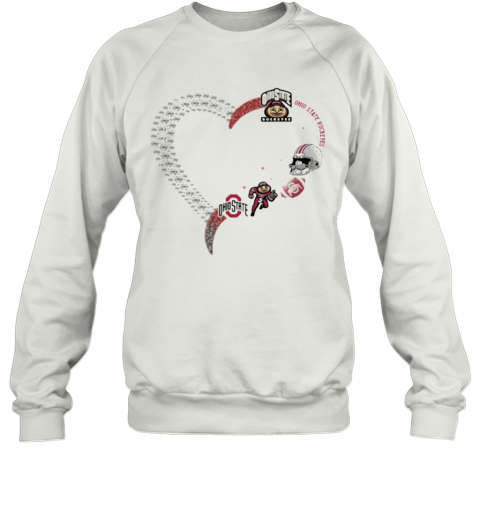 Love Ohio State Buckeyes Football T-Shirt Unisex Sweatshirt