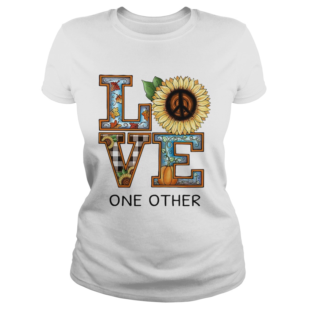 Love One Other Sunflower Pumpkin Classic Ladies
