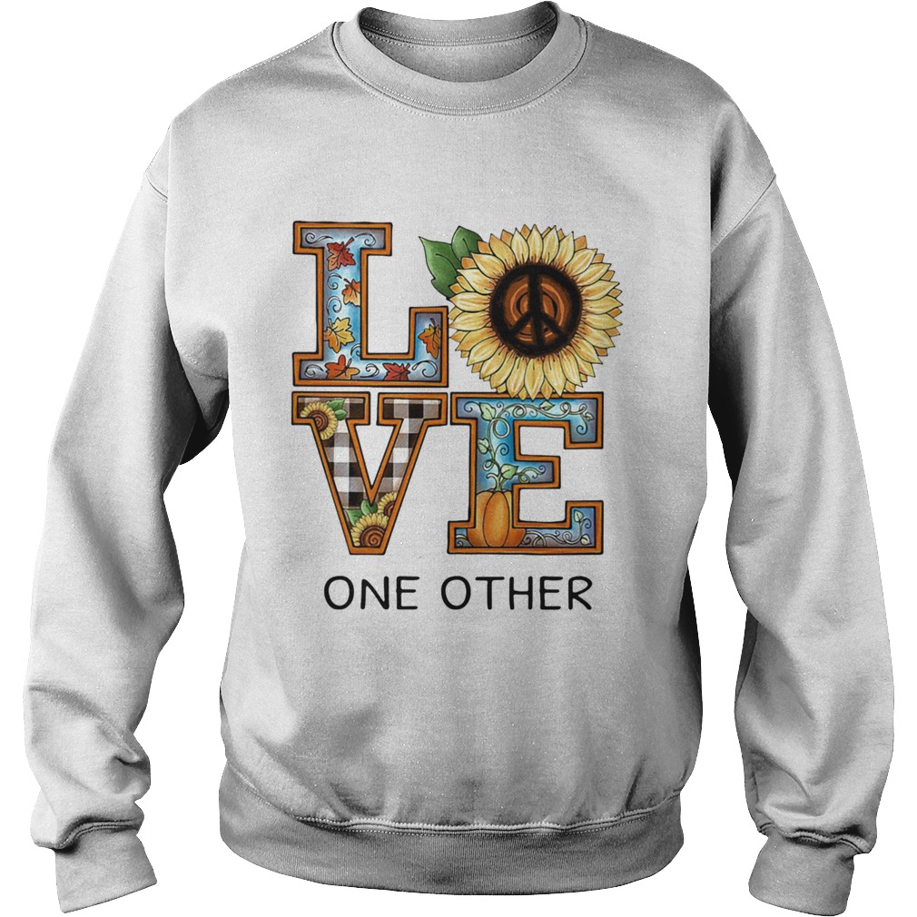 Love One Other Sunflower Pumpkin Sweatshirt