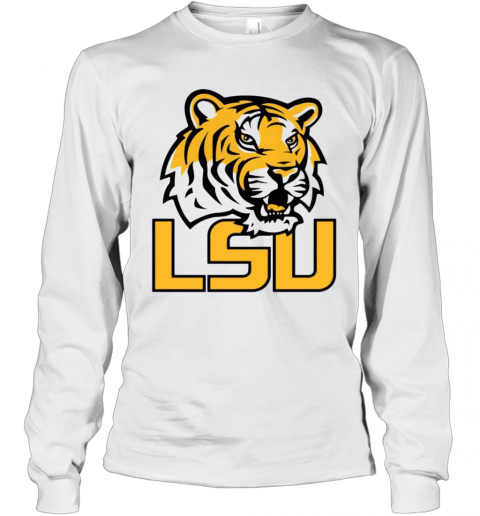 Lsu Tigers Football Logo T-Shirt Long Sleeved T-shirt 