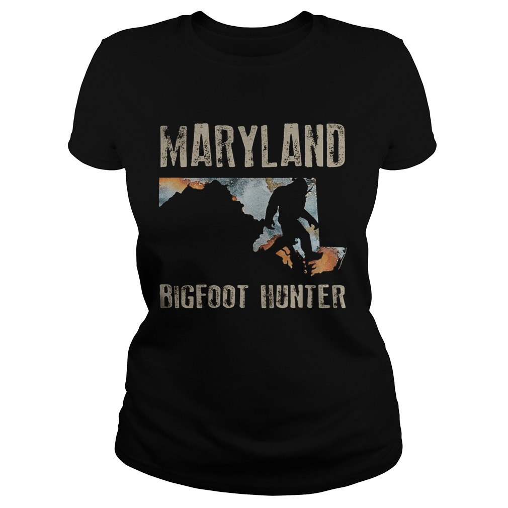 Maryland bigfoot hunter sunset Classic Ladies