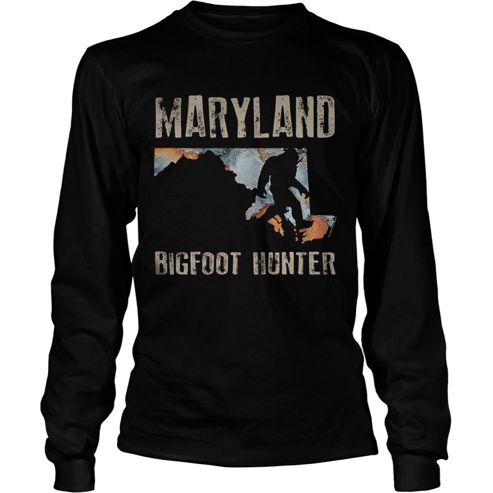 Maryland bigfoot hunter sunset Long Sleeve