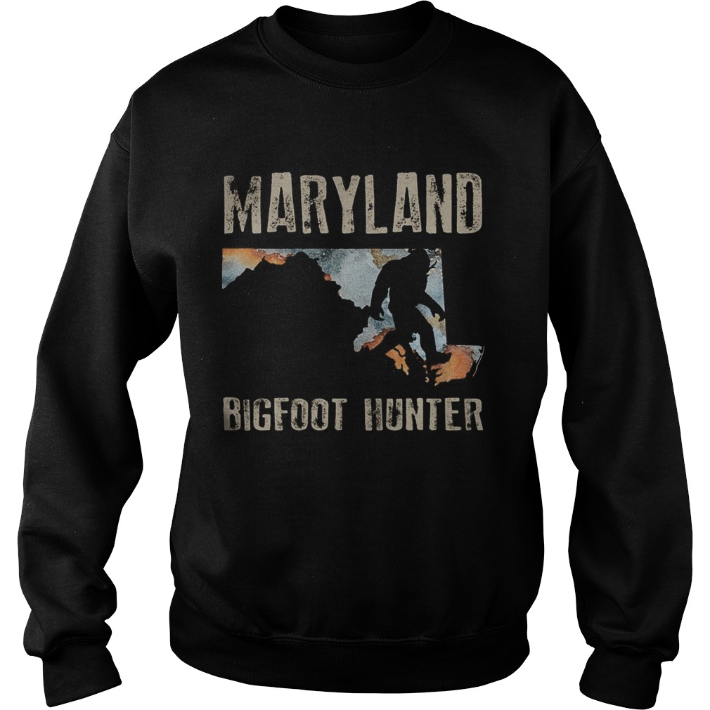 Maryland bigfoot hunter sunset Sweatshirt
