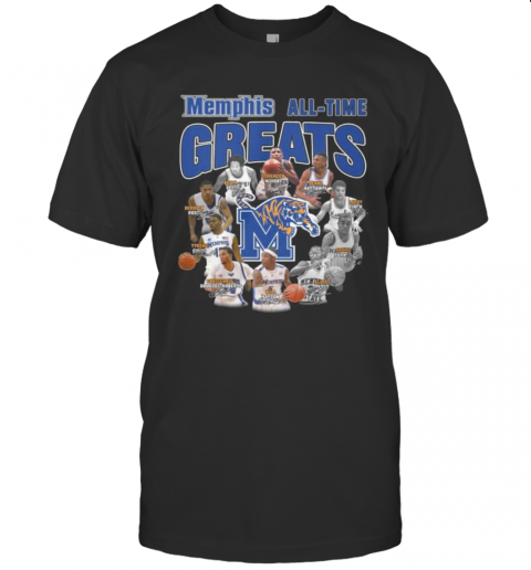 Memphis Tigers All Time Great Signatures T-Shirt