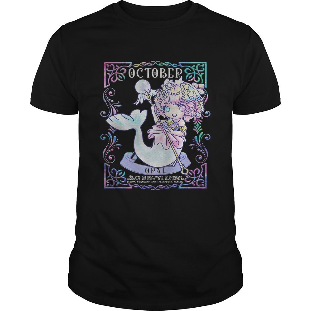 Mermaid october oppai anime shirt