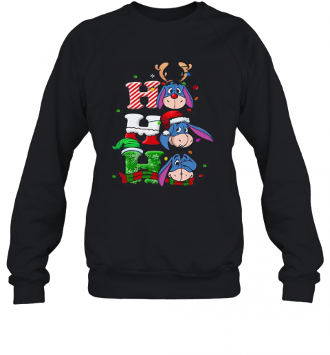 Merry Christmas Donkey Eeyore Ho Ho Ho T-Shirt Unisex Sweatshirt