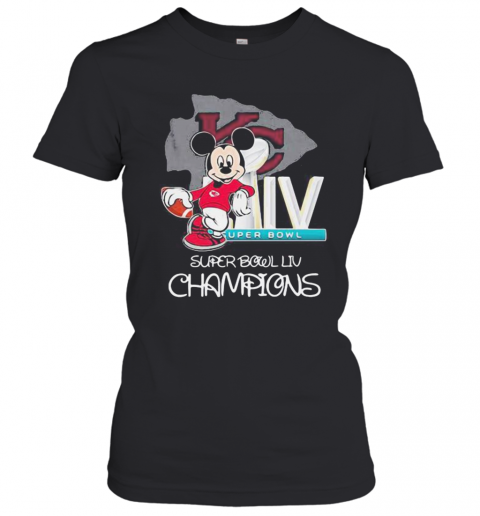 Mickey Mouse Kansas City Chiefs Super Bowl Liv Champions T-Shirt Classic Women's T-shirt