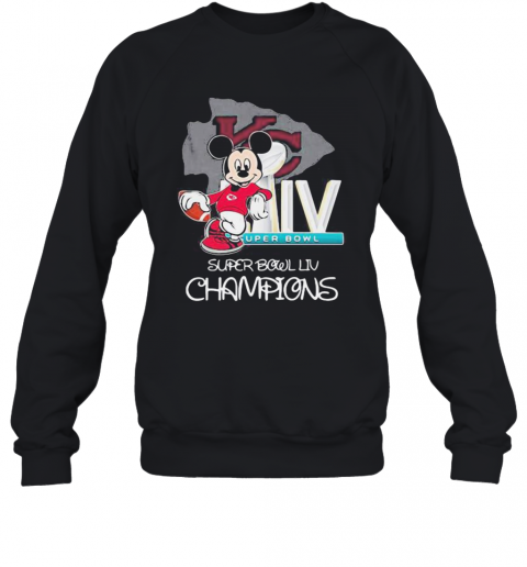 Mickey Mouse Kansas City Chiefs Super Bowl Liv Champions T-Shirt Unisex Sweatshirt