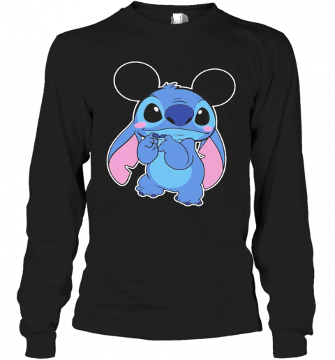 Mickey Mouse With Stitch T-Shirt Long Sleeved T-shirt 