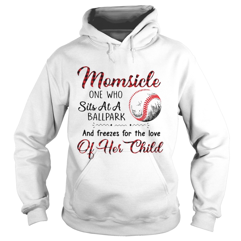 Momsicle One Who Sits At A Ballpark And Freezes For The Love Of Her Child Hoodie
