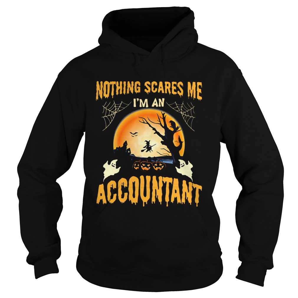 Nothing Scares Me Im an Accountant Halloween Hoodie