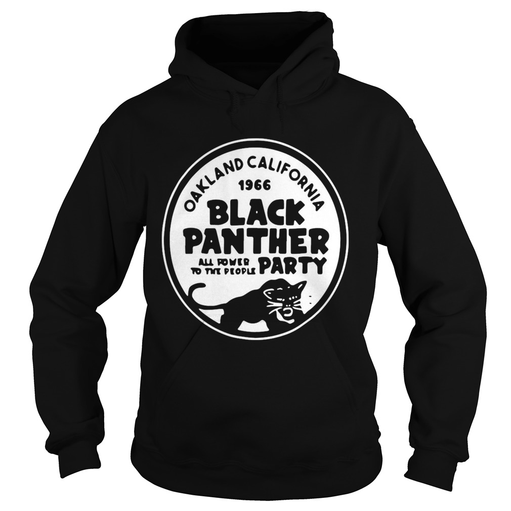 Oakland California 1966 Black Panther All Power To The People Party Hoodie