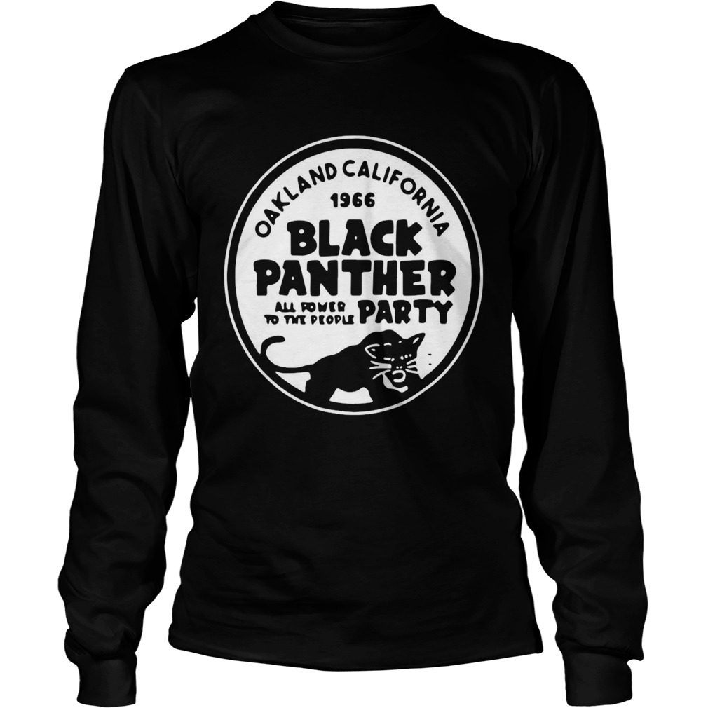 Oakland California 1966 Black Panther All Power To The People Party Long Sleeve