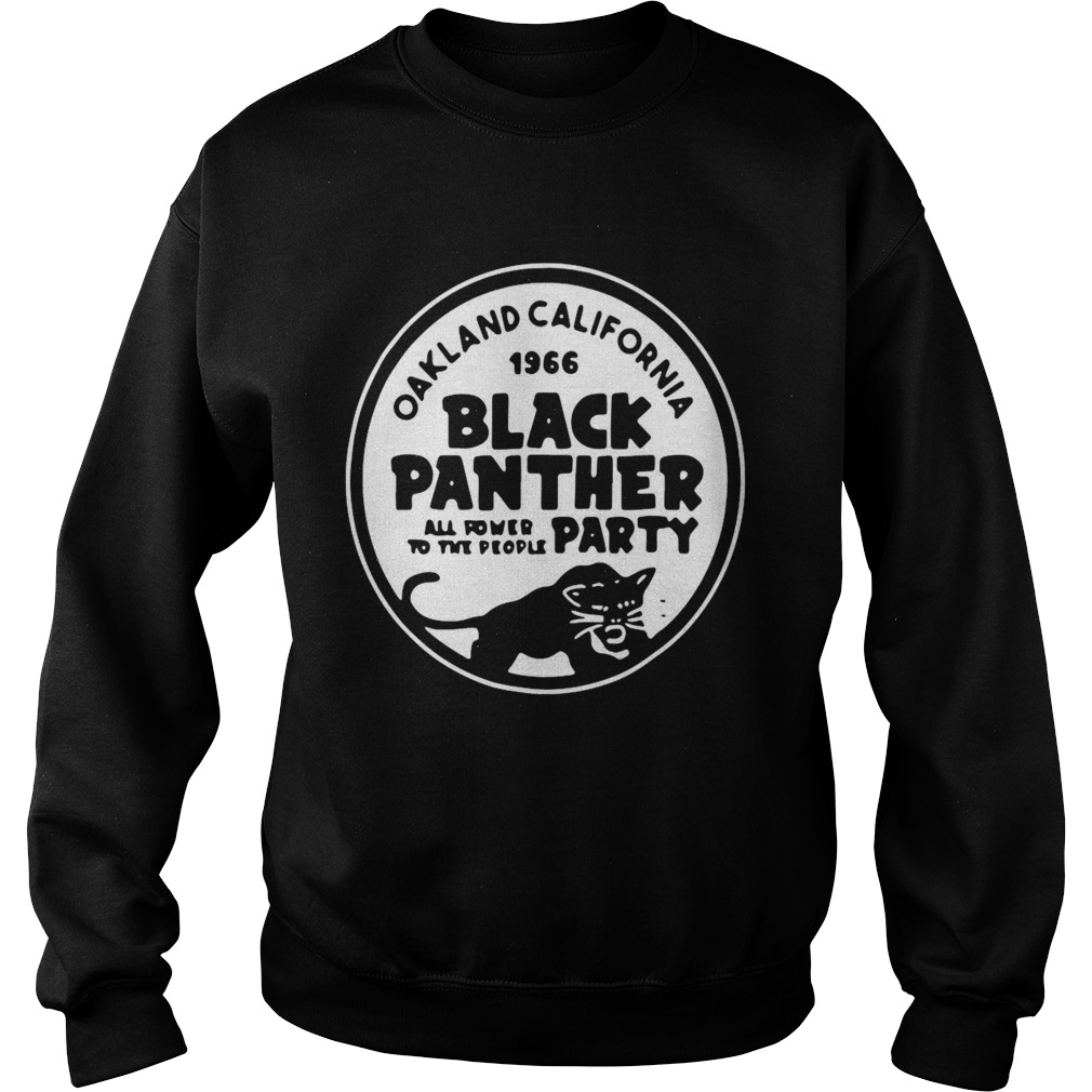 Oakland California 1966 Black Panther All Power To The People Party Sweatshirt