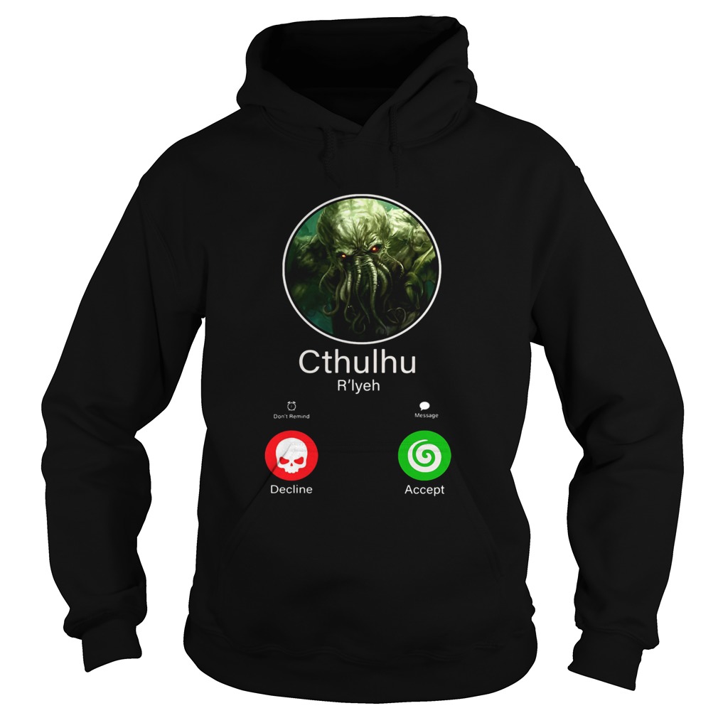Octopus cthulhu rlyeh calling decline accent Hoodie
