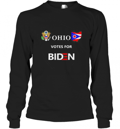 Ohio Votes For Biden T-Shirt Long Sleeved T-shirt 