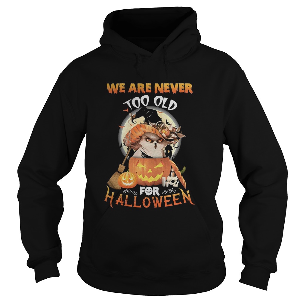 Owl we are never too old for halloween Hoodie