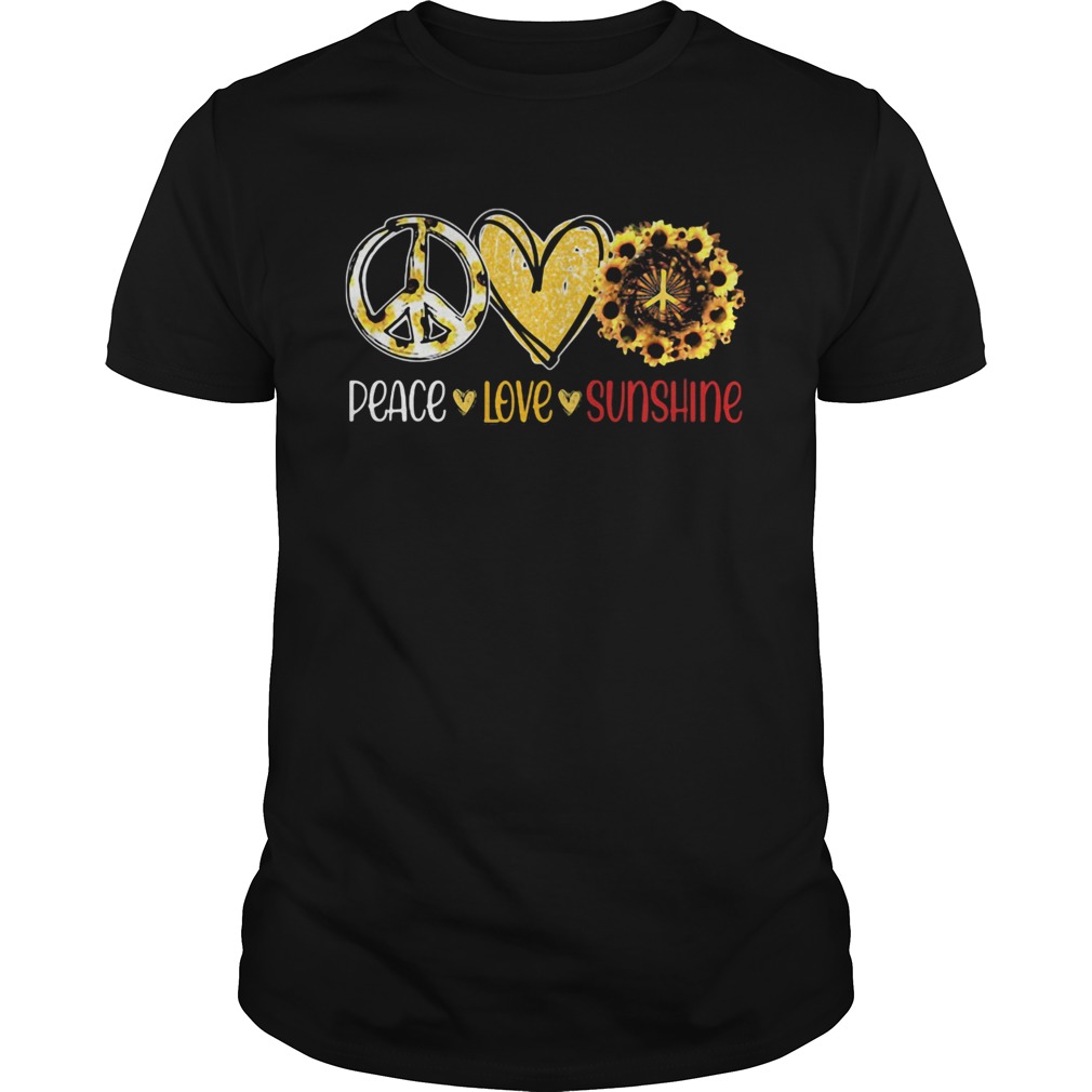 Peace Love Sunshine Sunflower shirt