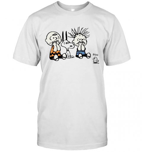 Peanuts Snoopy Charlie Brown Linus And Woodstock Boo T-Shirt