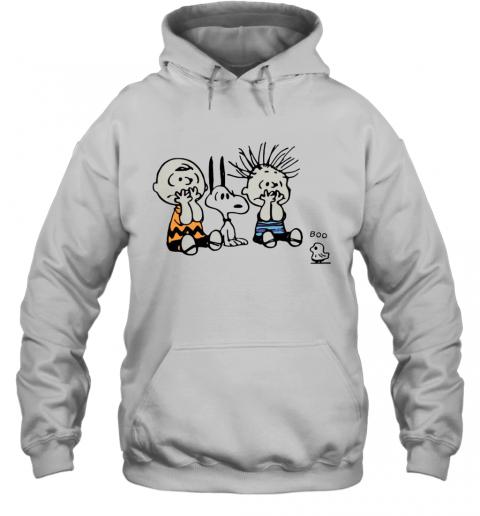 Peanuts Snoopy Charlie Brown Linus And Woodstock Boo T-Shirt Unisex Hoodie