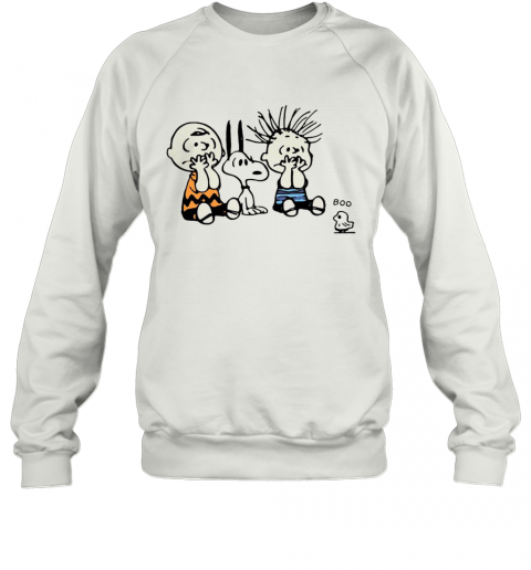 Peanuts Snoopy Charlie Brown Linus And Woodstock Boo T-Shirt Unisex Sweatshirt