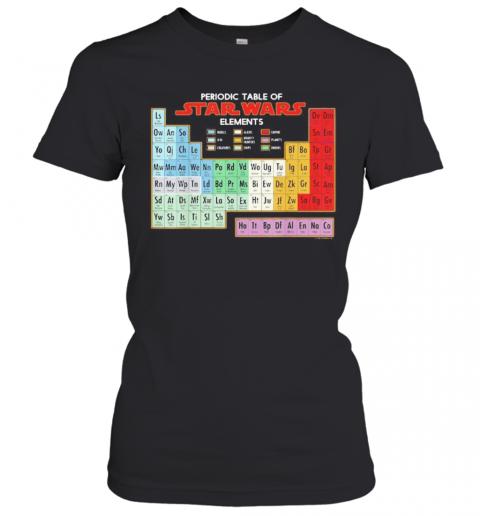 Periodic Table Of Star Wars Elements T-Shirt Classic Women's T-shirt
