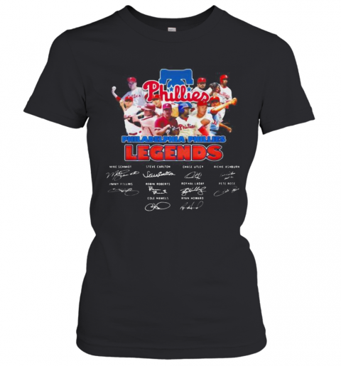 Philadelphia Phillies Legends Baseball Signatures T-Shirt Classic Women's T-shirt