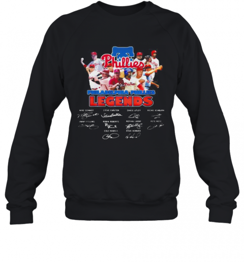 Philadelphia Phillies Legends Baseball Signatures T-Shirt Unisex Sweatshirt