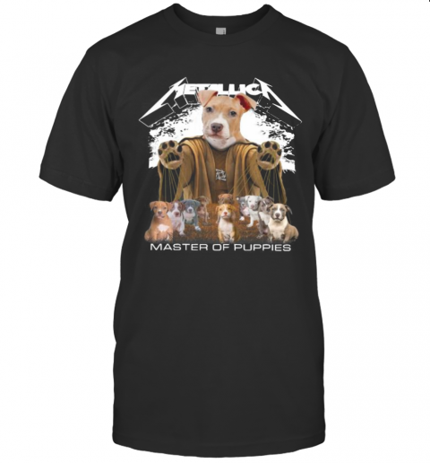 Pitbull Metallica Master Of Puppies T-Shirt