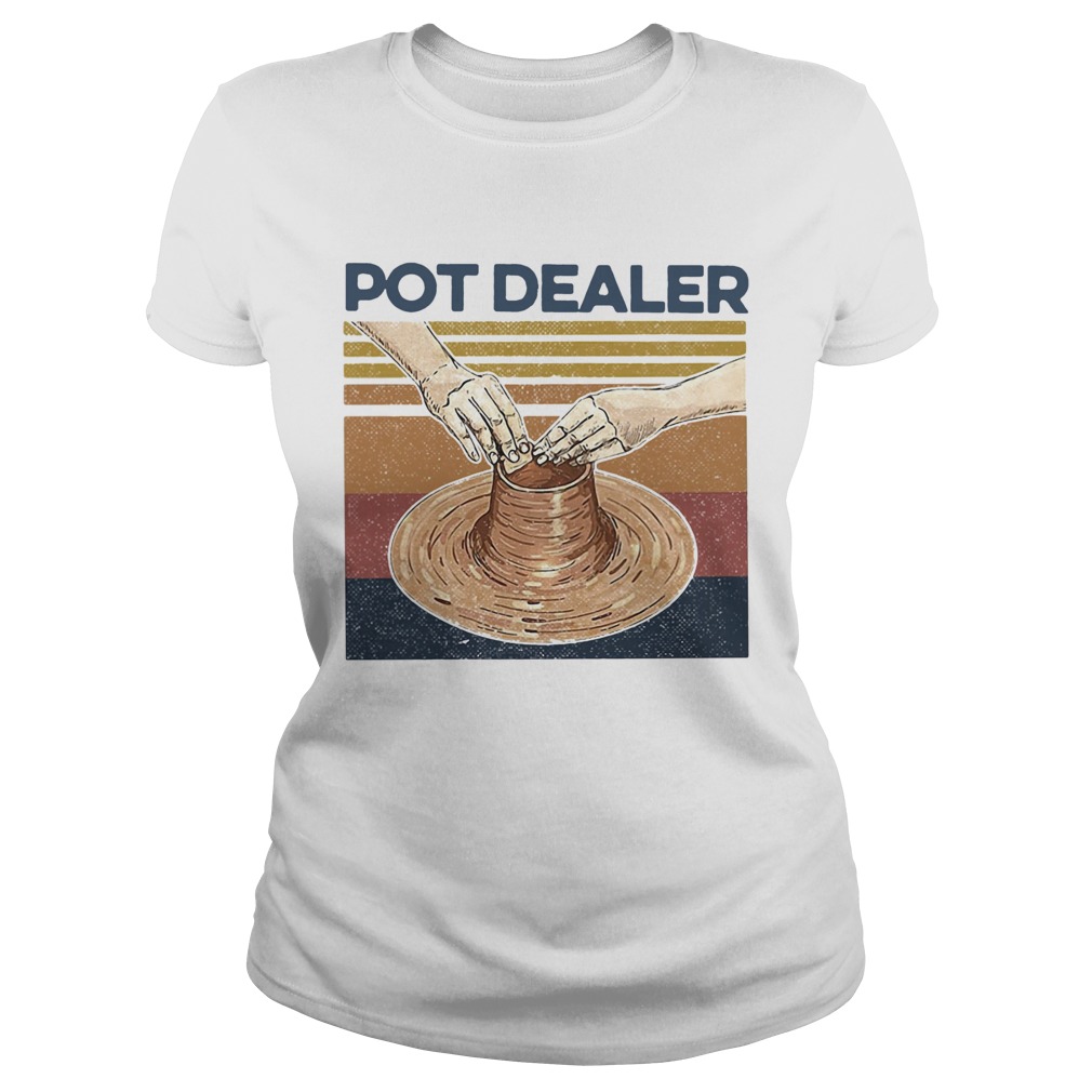 Pot Dealer Pottery Vintage Retro Classic Ladies