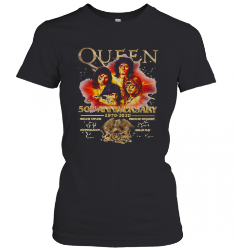 Queen 50Th Anniversary 1970 2020 Thank You For The Memories T-Shirt Classic Women's T-shirt
