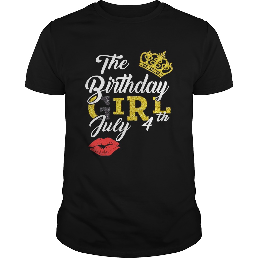 Queen Lip The Birthday Girl July 4th Diamond Unisex