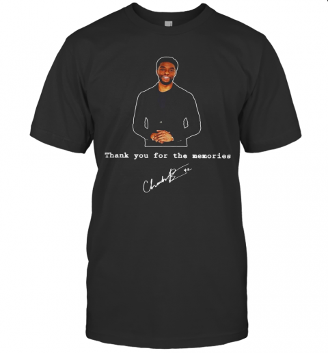 RIP Black Panther Thank You For The Memories Signature T-Shirt