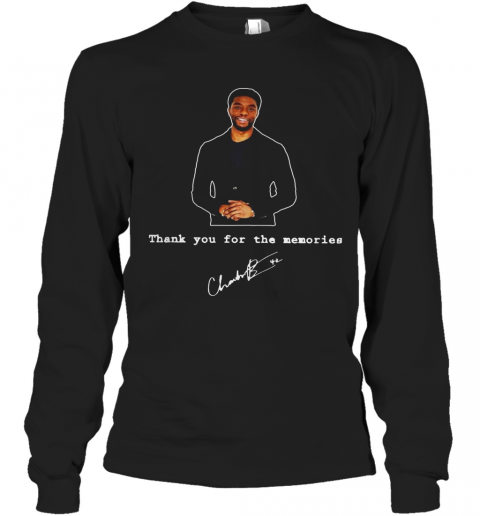 RIP Black Panther Thank You For The Memories Signature T-Shirt Long Sleeved T-shirt 