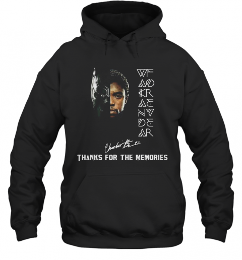 Rip Chadwick Boseman Black Father 1977 2020 Signature Thank You For The Memories T-Shirt Unisex Hoodie