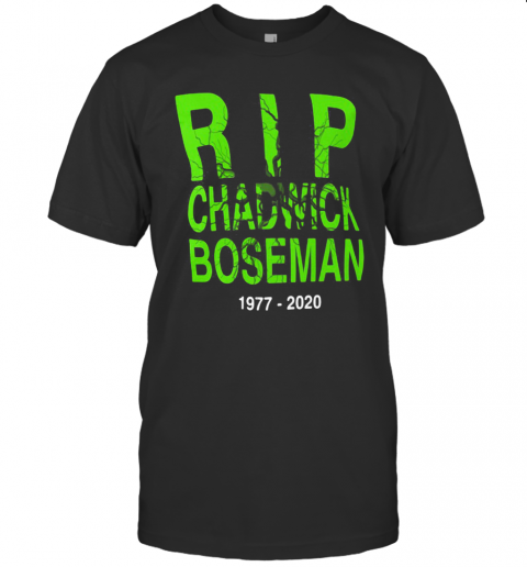 Rip Chadwick Boseman Black Panther 1977 2020 T-Shirt
