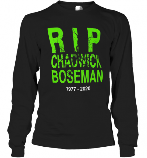 Rip Chadwick Boseman Black Panther 1977 2020 T-Shirt Long Sleeved T-shirt 
