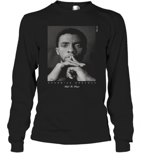 Rip Chadwick Boseman Black Panther Rest In Peace 1977 2020 T-Shirt Long Sleeved T-shirt 