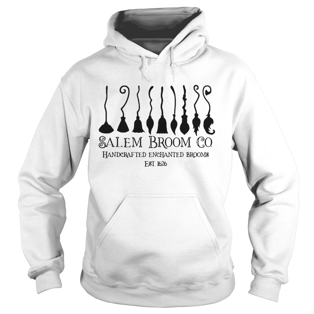 Salem Broom Go Handcrafted Enchanted Brooms Est 1626 Halloween Hoodie