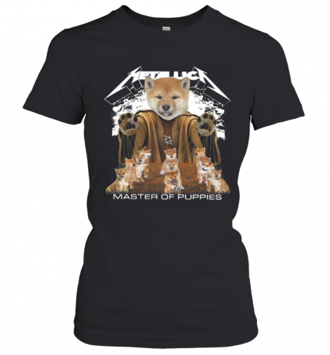 Shiba Inu Metallica Master Of Puppies T-Shirt Classic Women's T-shirt